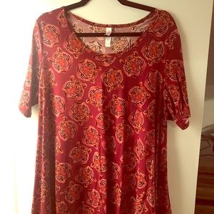 Lularoe Perfect T large Tigers